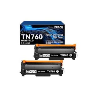 Home toner cartridge for refurbished printer mfc l2710dw mfc l2690dw dcp l2550dw printers , high yield black (2 pack)